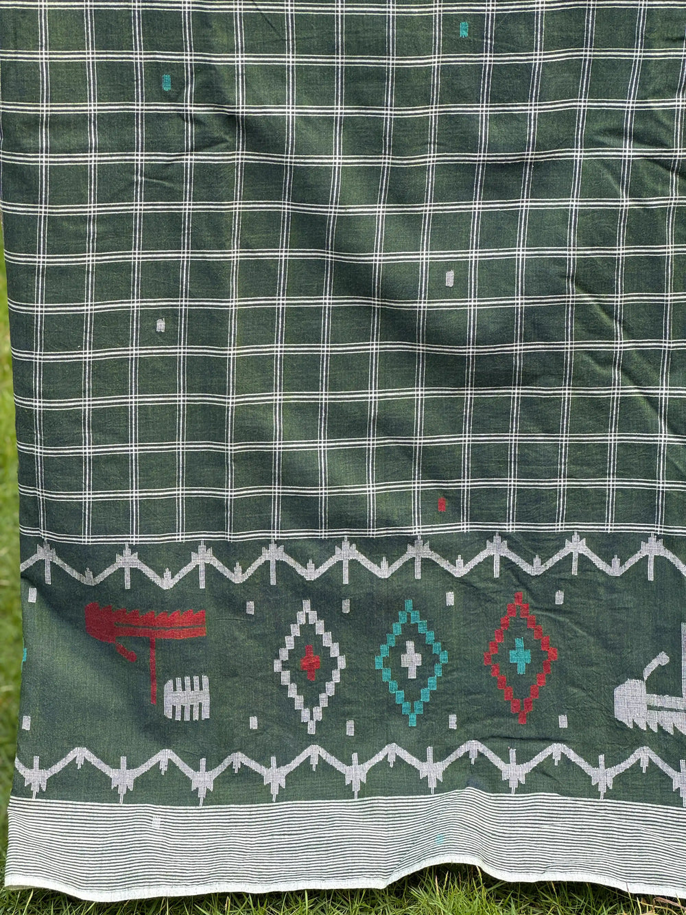 Jamdani Bengal Handloom Cotton Fabric