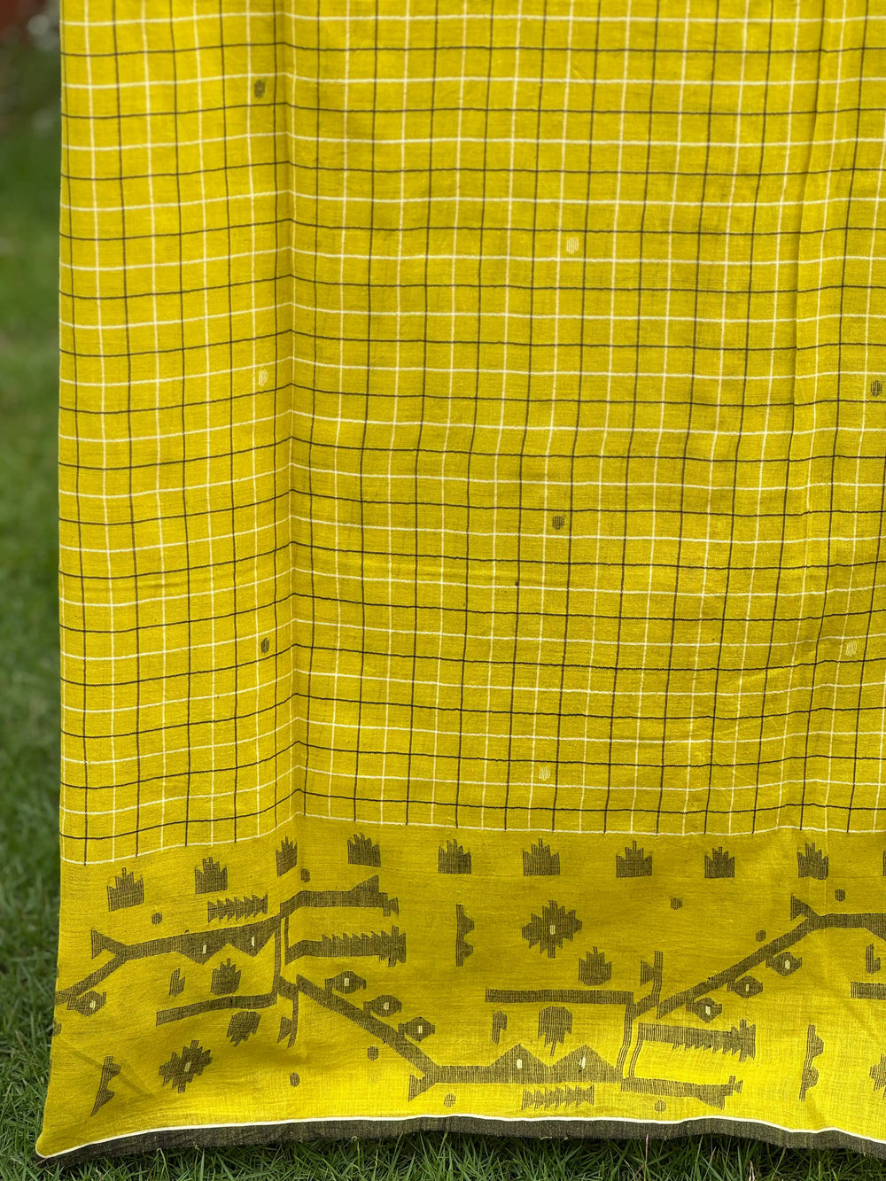 Jamdani Bengal Handloom Cotton Fabric