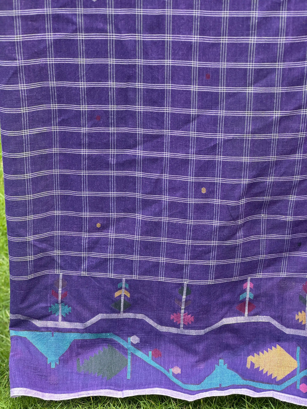 Jamdani Bengal Handloom Cotton Fabric