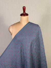 Mirror  Embroidered 40 gm Banarasi Chanderi Fabric