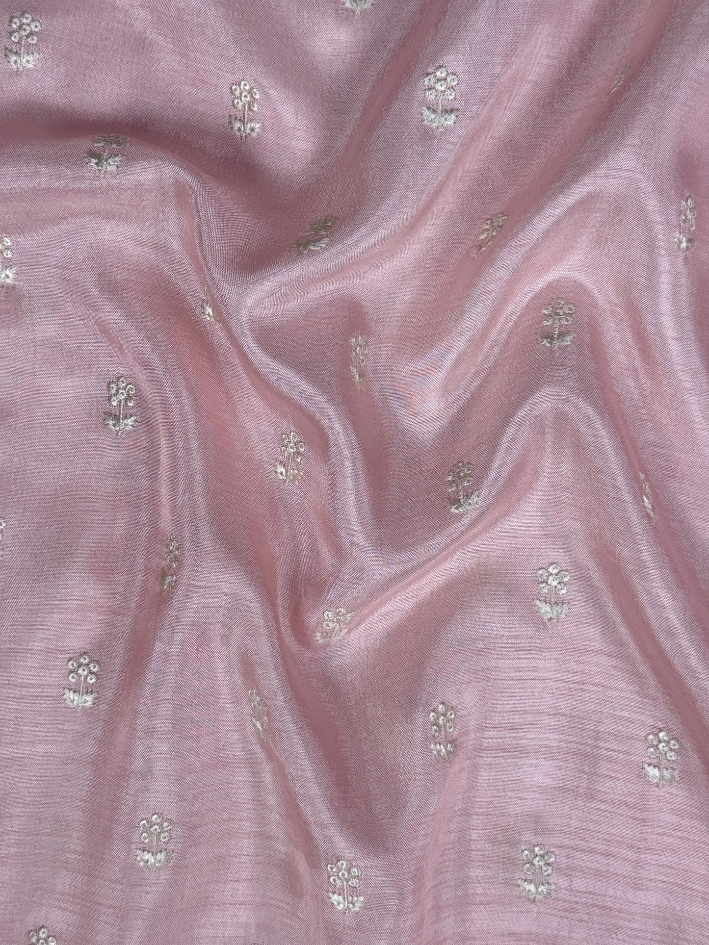 Embroidered Uppada Silk Fabric