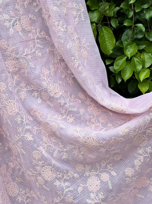 Embroidered Kota Fabrics