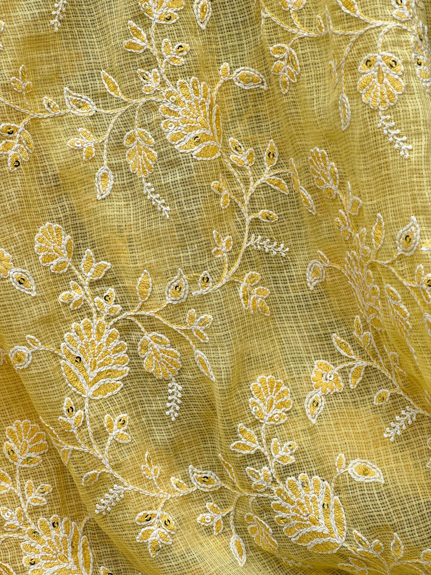 Embroidered Kota Fabrics