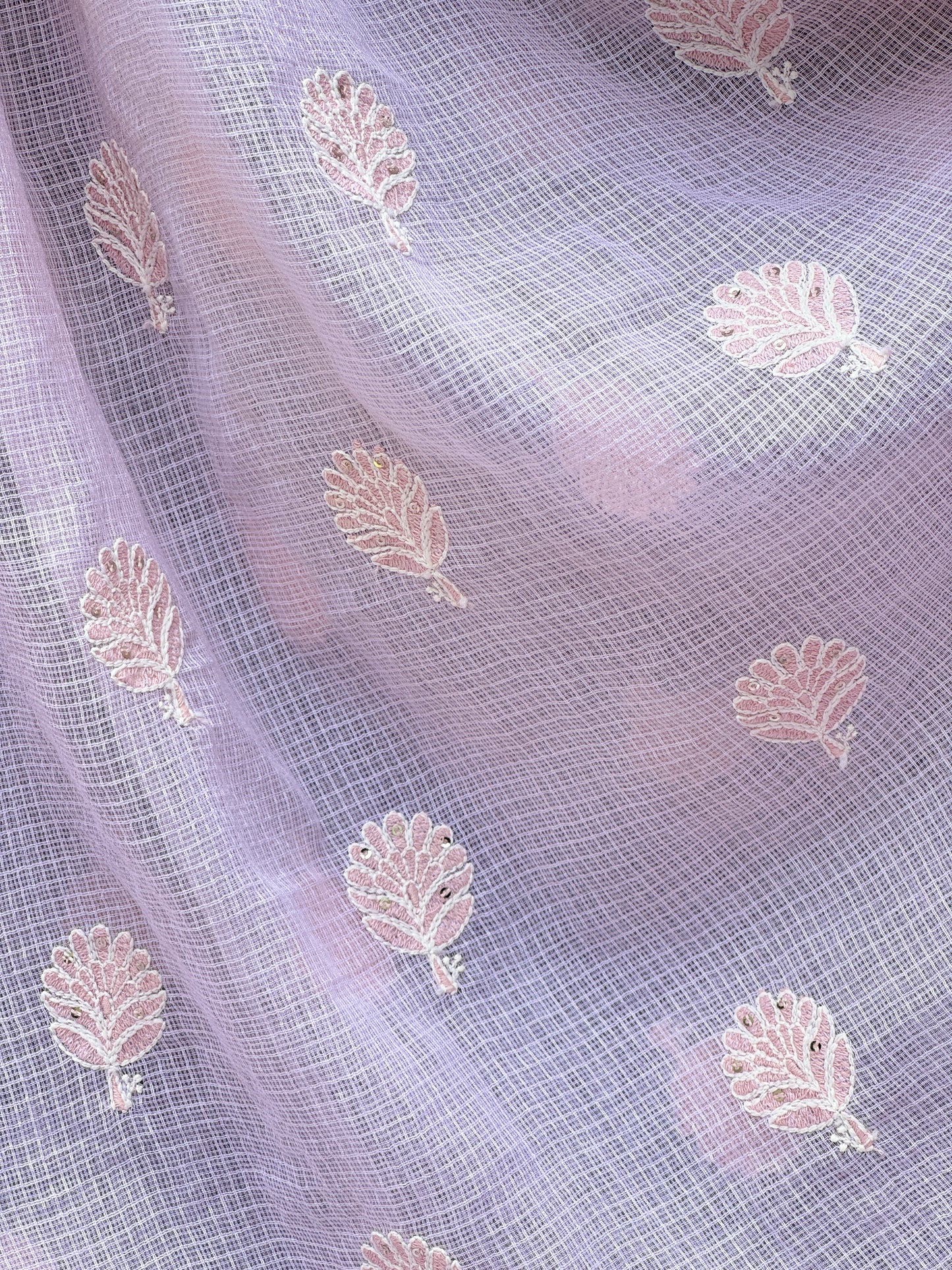 Embroidered Kota Fabrics