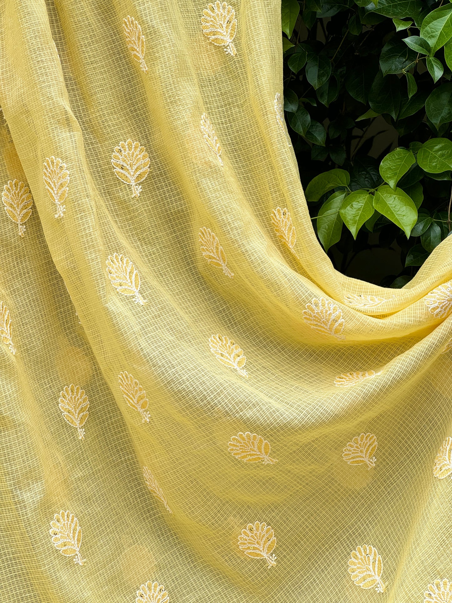 Embroidered Kota Fabrics