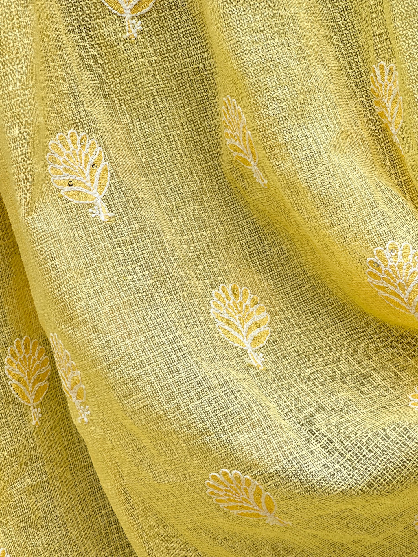 Embroidered Kota Fabrics