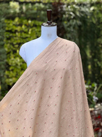 Embroidered  40 Lee Gauze Linen Fabric