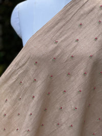 Embroidered  40 Lee Gauze Linen Fabric