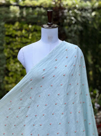 Embroidered  40 Lee Gauze Linen Fabric