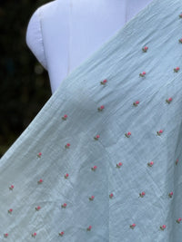 Embroidered  40 Lee Gauze Linen Fabric