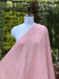 Embroidered  40 Lee Gauze Linen Fabric