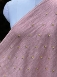 Embroidered  40 Lee Gauze Linen Fabric