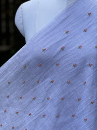 Embroidered  40 Lee Gauze Linen Fabric