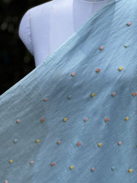 Embroidered  40 Lee Gauze Linen Fabric