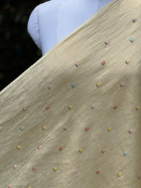 Embroidered  40 Lee Gauze Linen Fabric