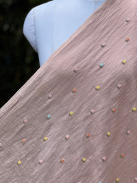 Embroidered  40 Lee Gauze Linen Fabric