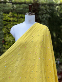 Embroidered  40 Lee Gauze Linen Fabric