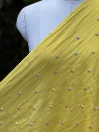 Embroidered  40 Lee Gauze Linen Fabric