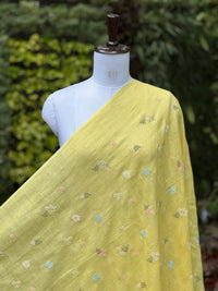 Embroidered  40 Lee Gauze Linen Fabric