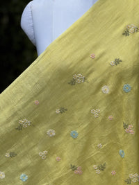 Embroidered  40 Lee Gauze Linen Fabric