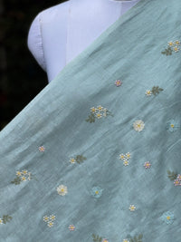 Embroidered  40 Lee Gauze Linen Fabric