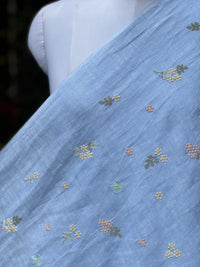 Embroidered  40 Lee Gauze Linen Fabric