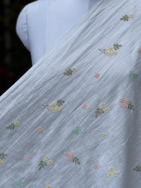 Embroidered  40 Lee Gauze Linen Fabric