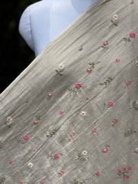 Embroidered  40 Lee Gauze Linen Fabric