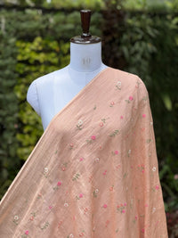 Embroidered  40 Lee Gauze Linen Fabric