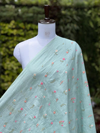 Embroidered  40 Lee Gauze Linen Fabric