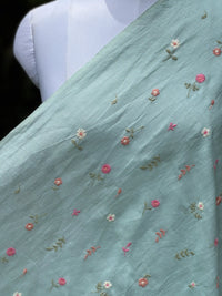Embroidered  40 Lee Gauze Linen Fabric