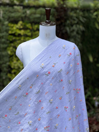 Embroidered  40 Lee Gauze Linen Fabric