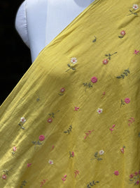 Embroidered  40 Lee Gauze Linen Fabric