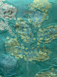 Position Printed & Embroidered Viscose Chanderi Fabrics