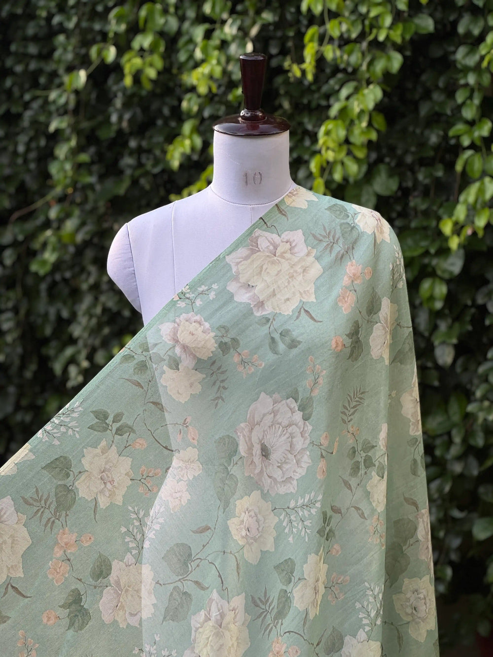 Digital Printed Mul Chanderi Fabric