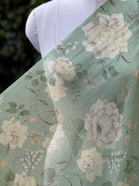Digital Printed Mul Chanderi Fabric
