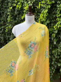 Digital Printed Mul Chanderi Fabric