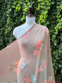 Digital Printed Mul Chanderi Fabric