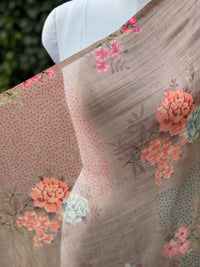 Digital Printed Mul Chanderi Fabric