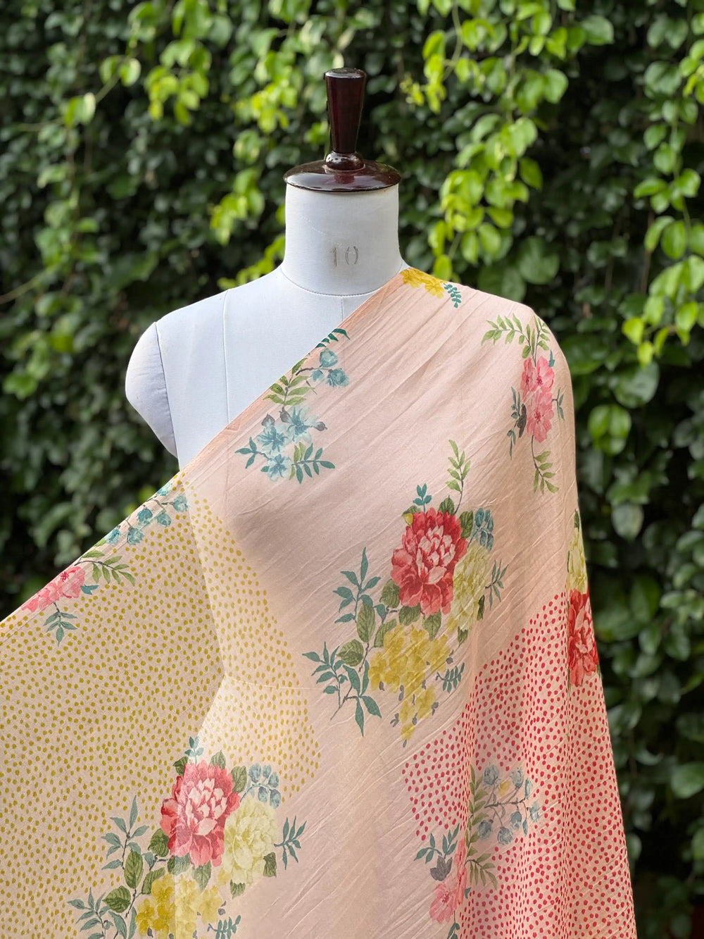 Digital Printed Mul Chanderi Fabric
