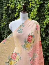 Digital Printed Mul Chanderi Fabric