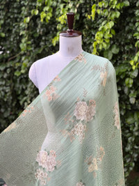 Digital Printed Mul Chanderi Fabric