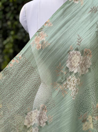 Digital Printed Mul Chanderi Fabric
