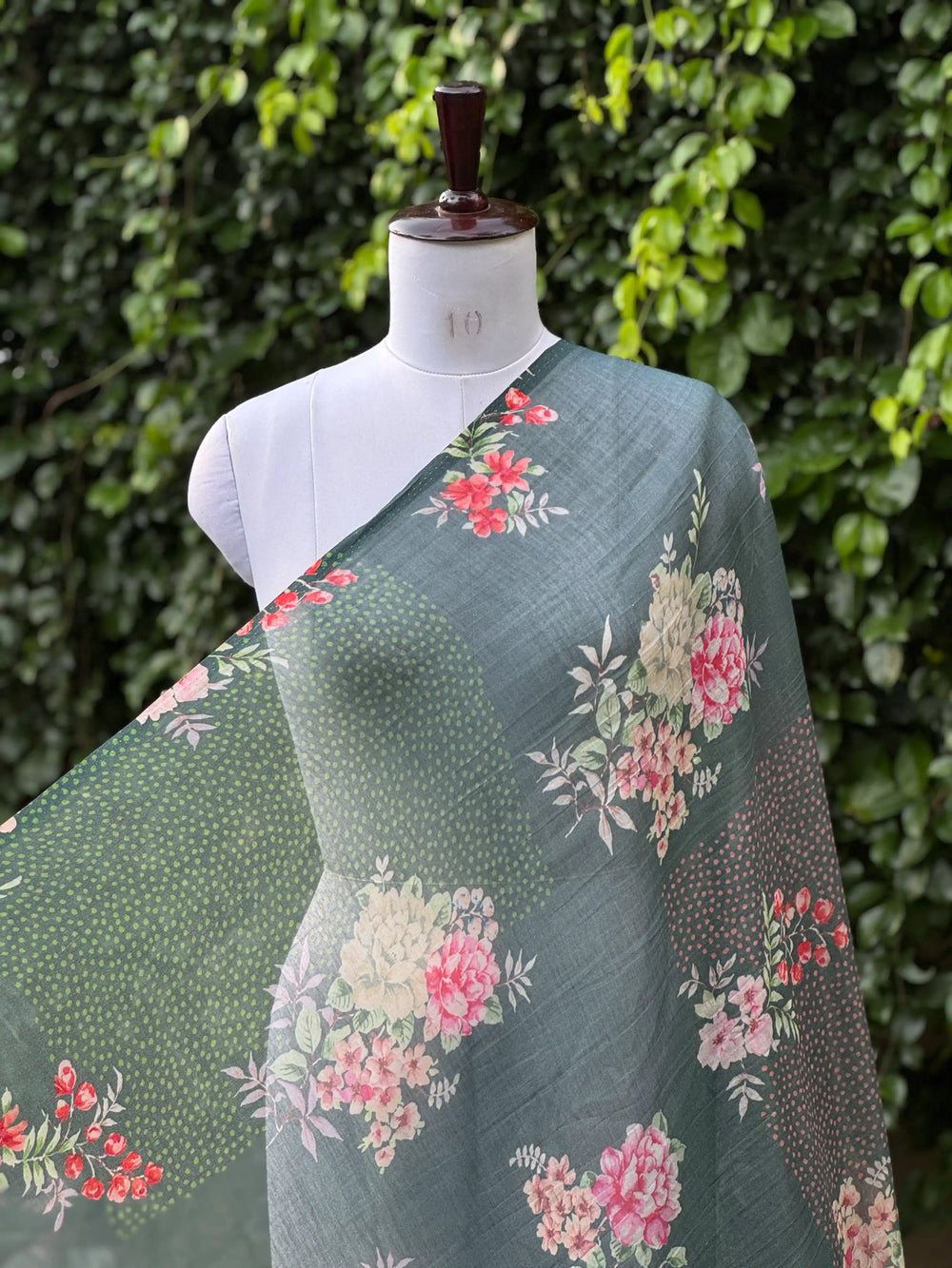 Digital Printed Mul Chanderi Fabric