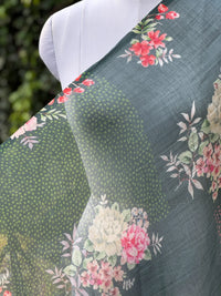 Digital Printed Mul Chanderi Fabric