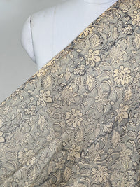 Block-Printed 40gm Banarasi Chanderi Fabric