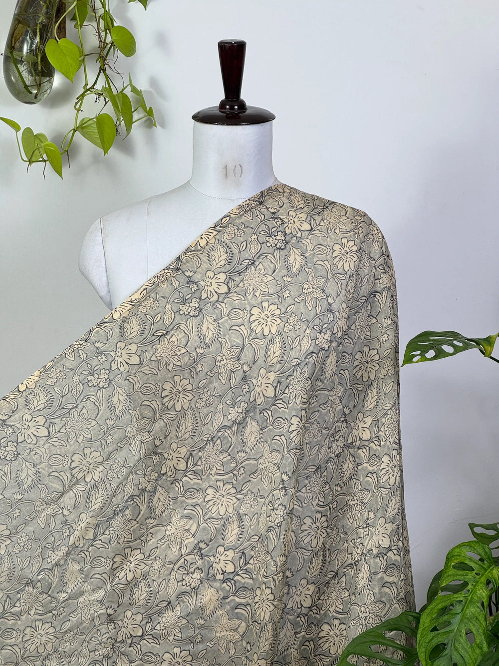 Block-Printed 40gm Banarasi Chanderi Fabric