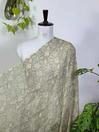 Block-Printed 40gm Banarasi Chanderi Fabric