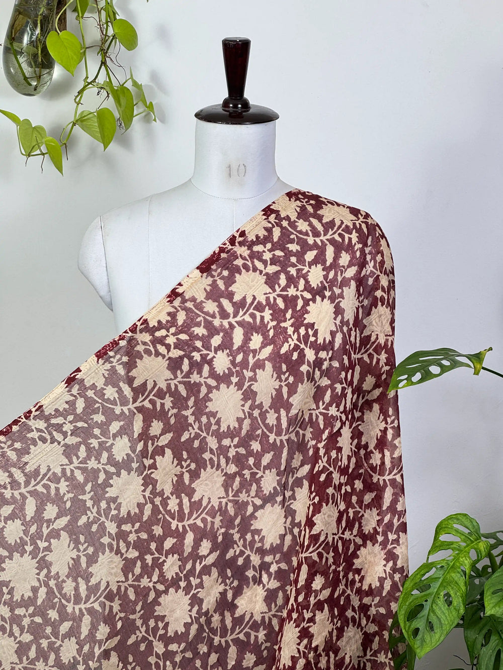 Block-Printed 40gm Banarasi Chanderi Fabric