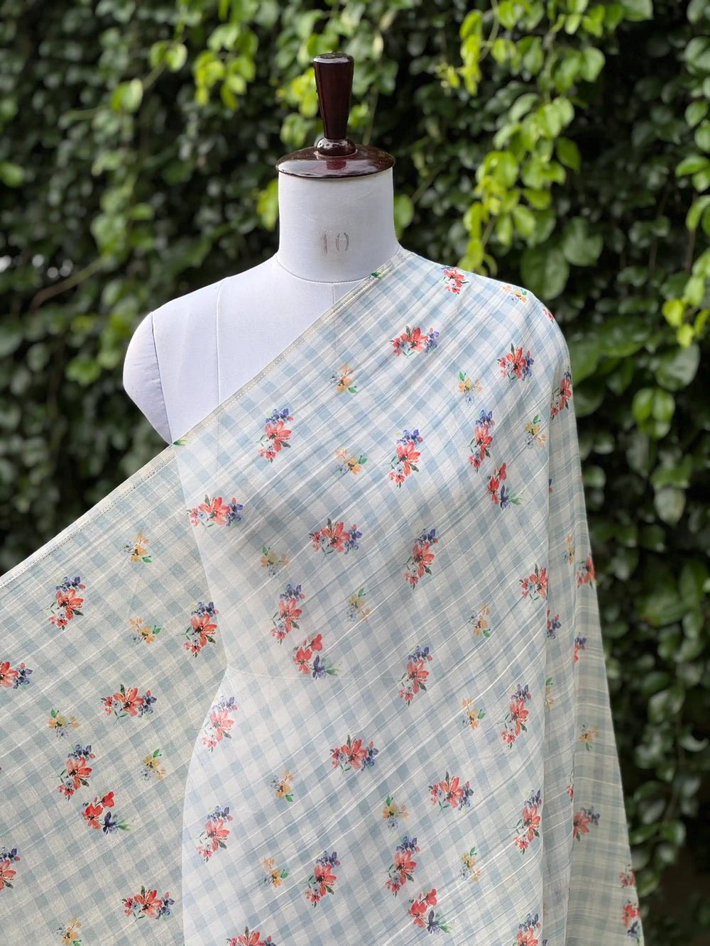 Digital Printed Mul Chanderi Fabric